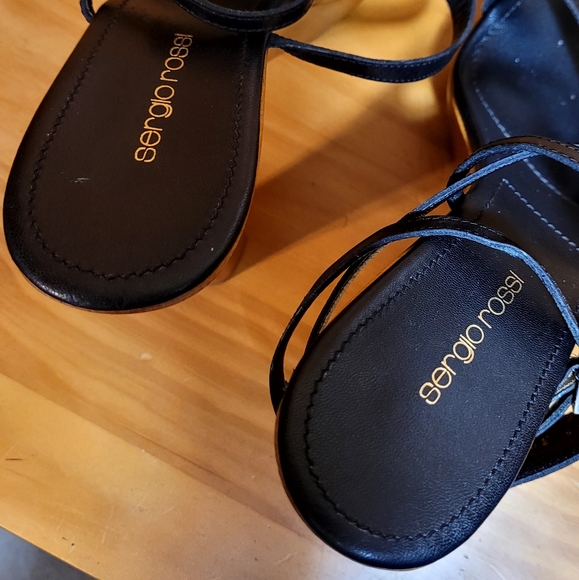 Sergio Rossi Bombshell Wraparound Strap Platform Heels - Picture 10 of 12